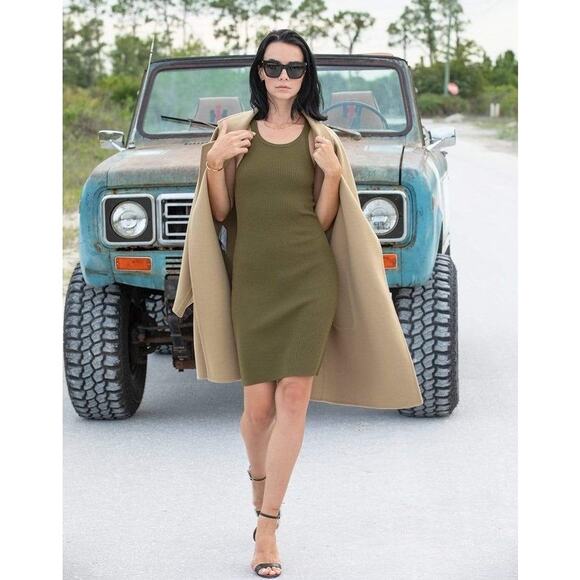 Michael Kors Collection Double Face Wool Melton Bathrobe Coat - Picture 6 of 13